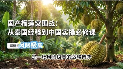 第一节：榴莲突围战：选址决策指南，告别赌运气，用硬指标圈定&ldquo;优生，课程：《国产榴莲突围战：从泰国经验到中国实操的8堂必修课（高阶实战版）》