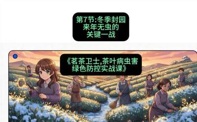 第07节：冬季封园&mdash;&mdash;来年无虫的关键一战，课程：《茗茶卫士&mdash;&mdash;茶叶病虫害绿色防控实战课》#识农AI